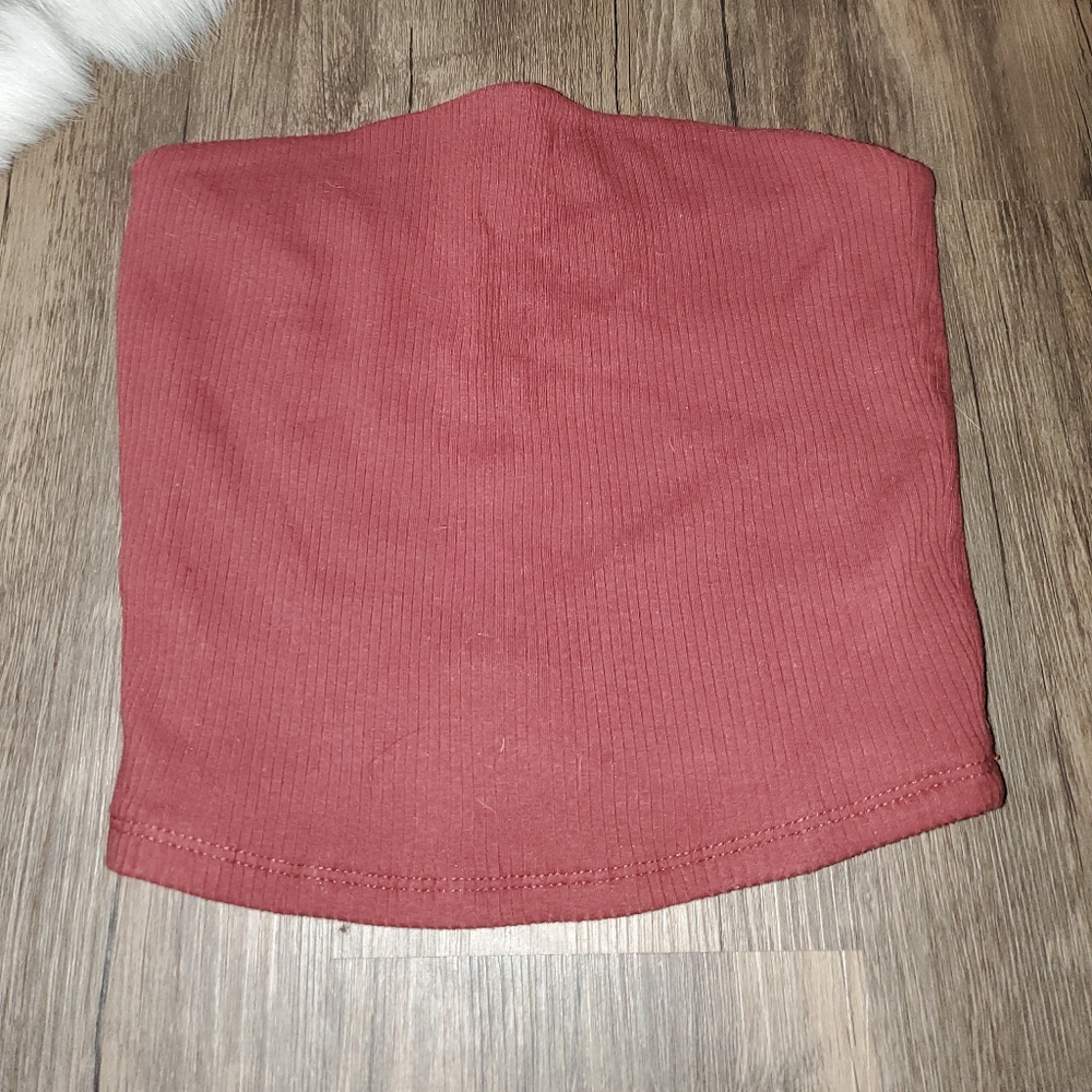 Maroon Garage tube top